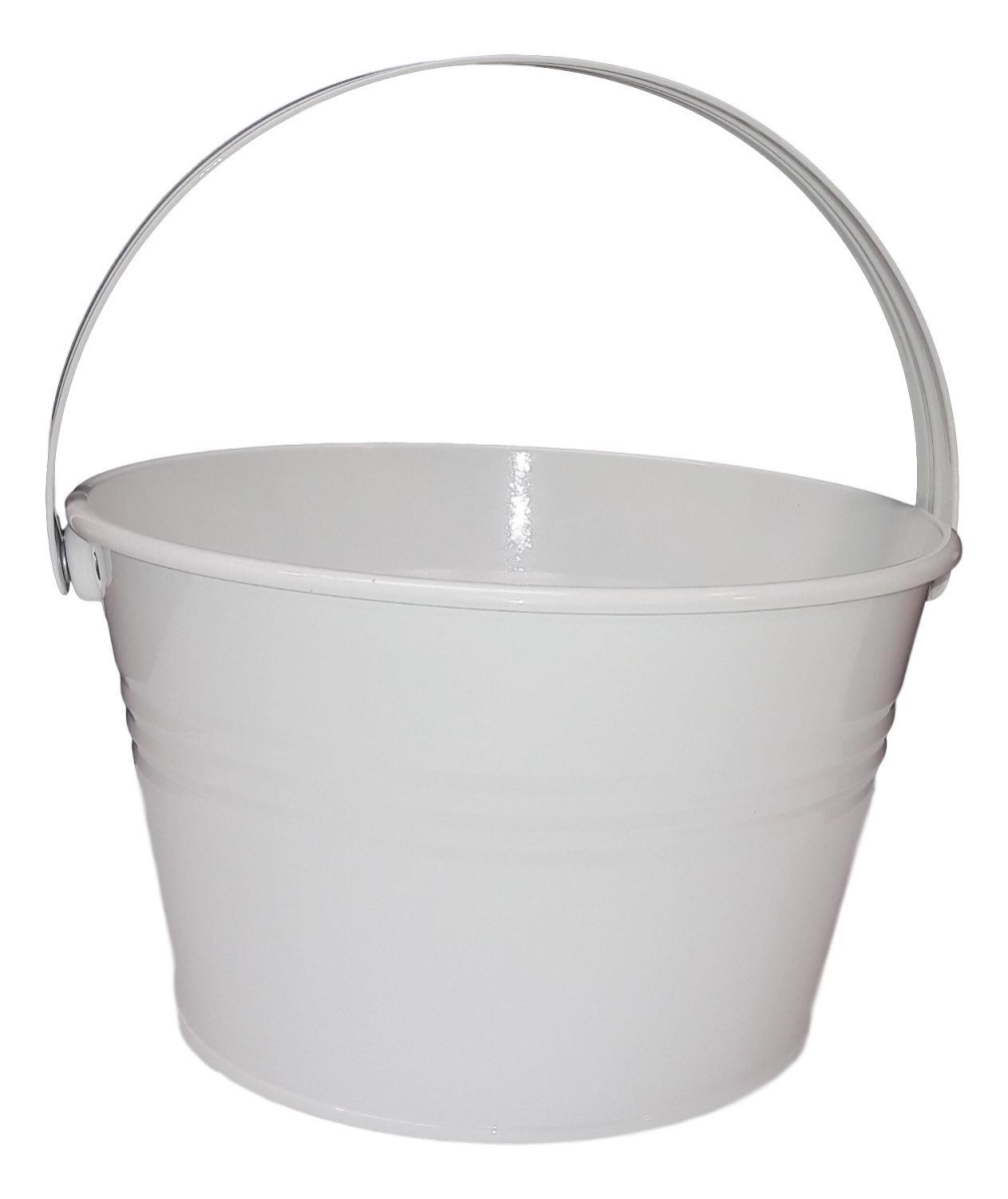 Enameled Galvanized Steel Fun Pail-Bucket-Planter