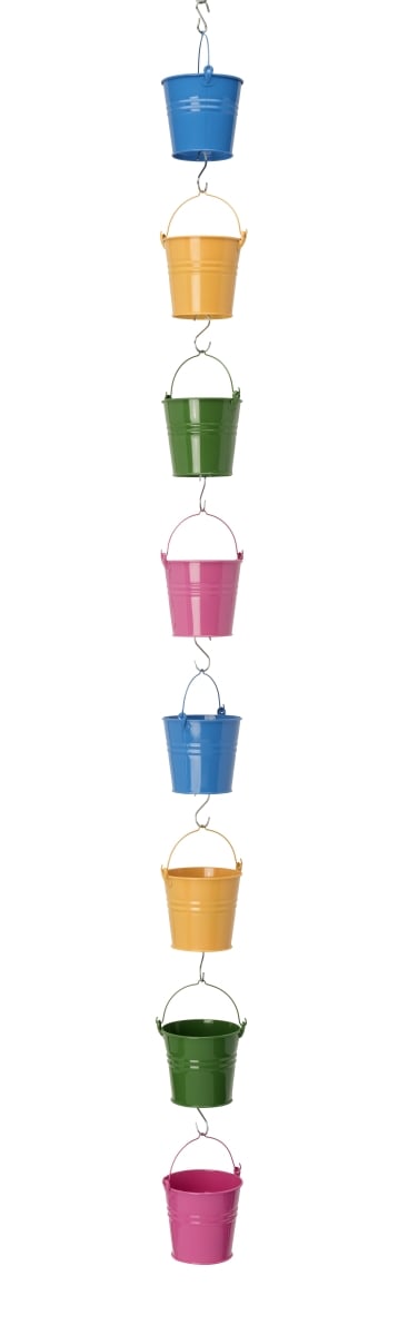 8130E MC S-8 Galvanized Steel Tub Planter - Set of 2