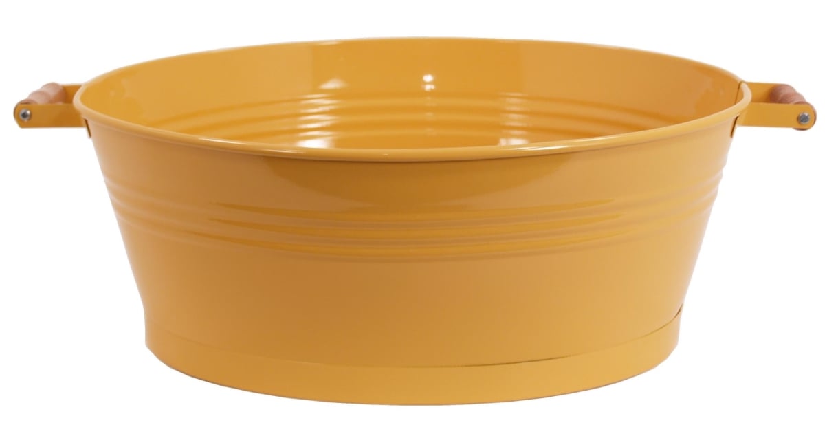 Enameled Galvanized Steel Oval Planter - Tub