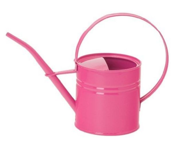 1.5 qt. Enameled Galvanized Steel Watering Can, Hot Pink