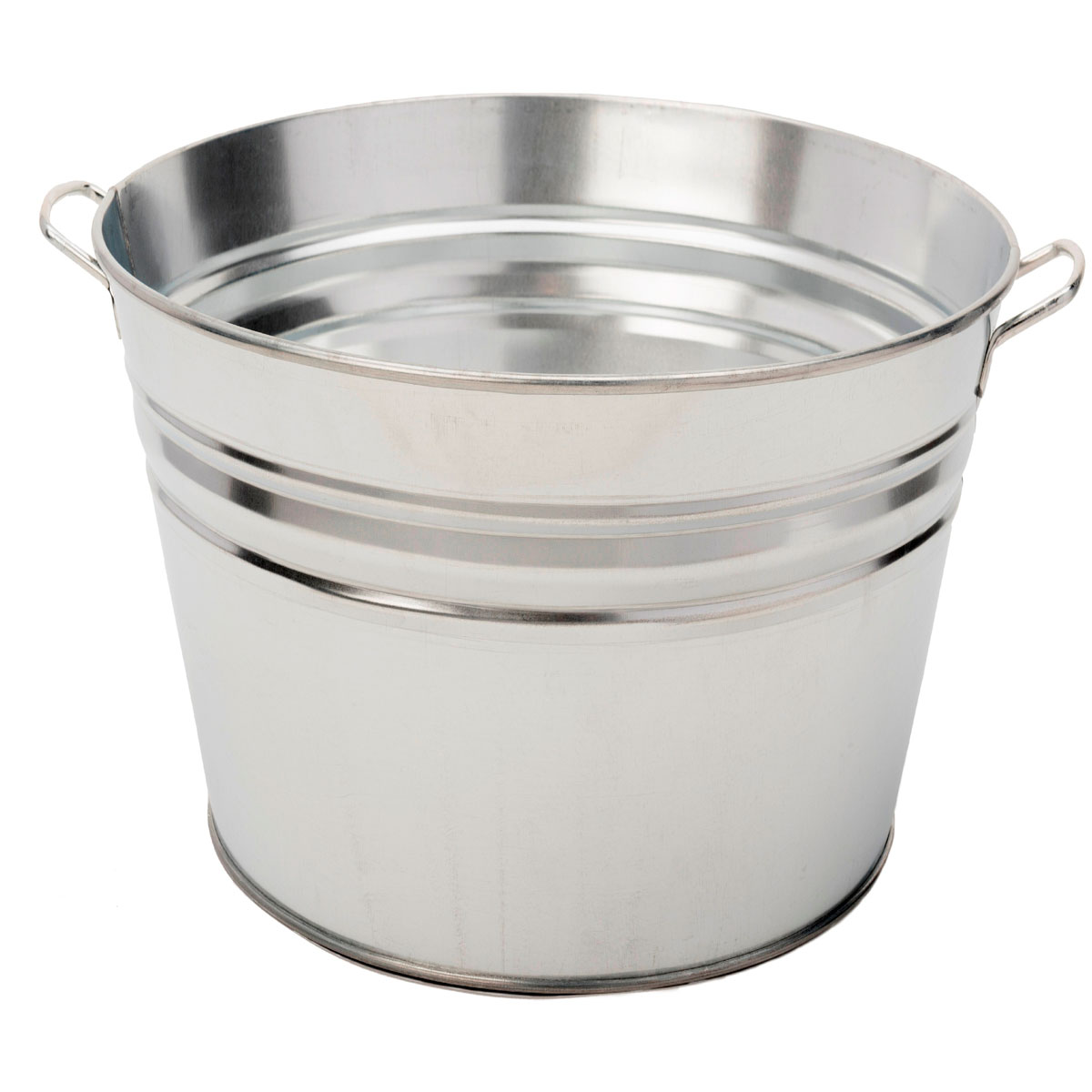 Galvanized Steel Planter & Beverage Tub - Silver - 15.5 x 10 in. - Durable Design