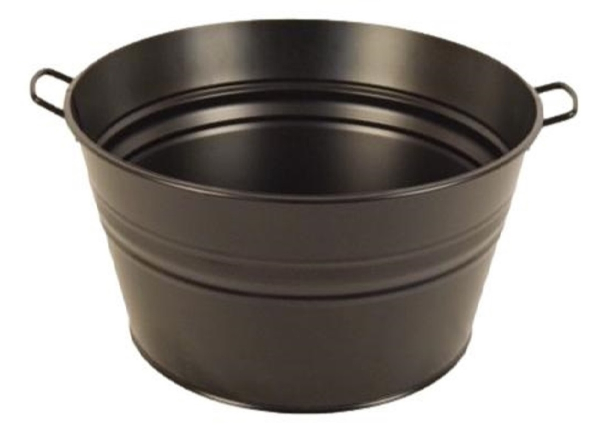 6085E DGRY 6085E DGRY Enameled Galvanized Steel Planter / Tub, Dark Gray