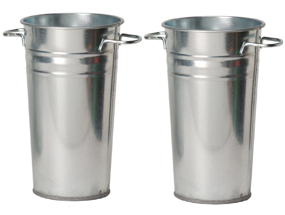 Picture of Houston International Trading  8295 S/2 8295E S/2 Galvanized Steel Vase
