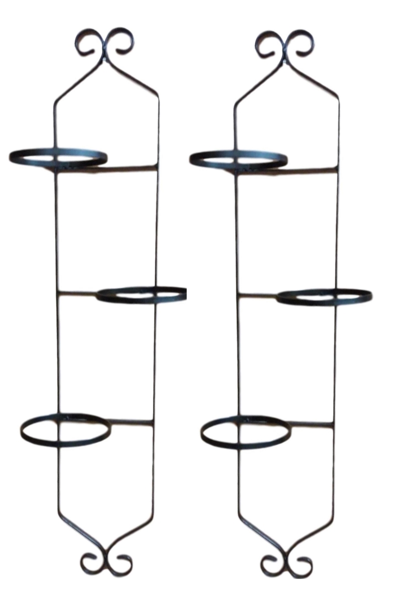 7941-S S/2 7941-S S/2 Wrought Iron Wall Planter Holder.  6.5' Plants. Set of two.