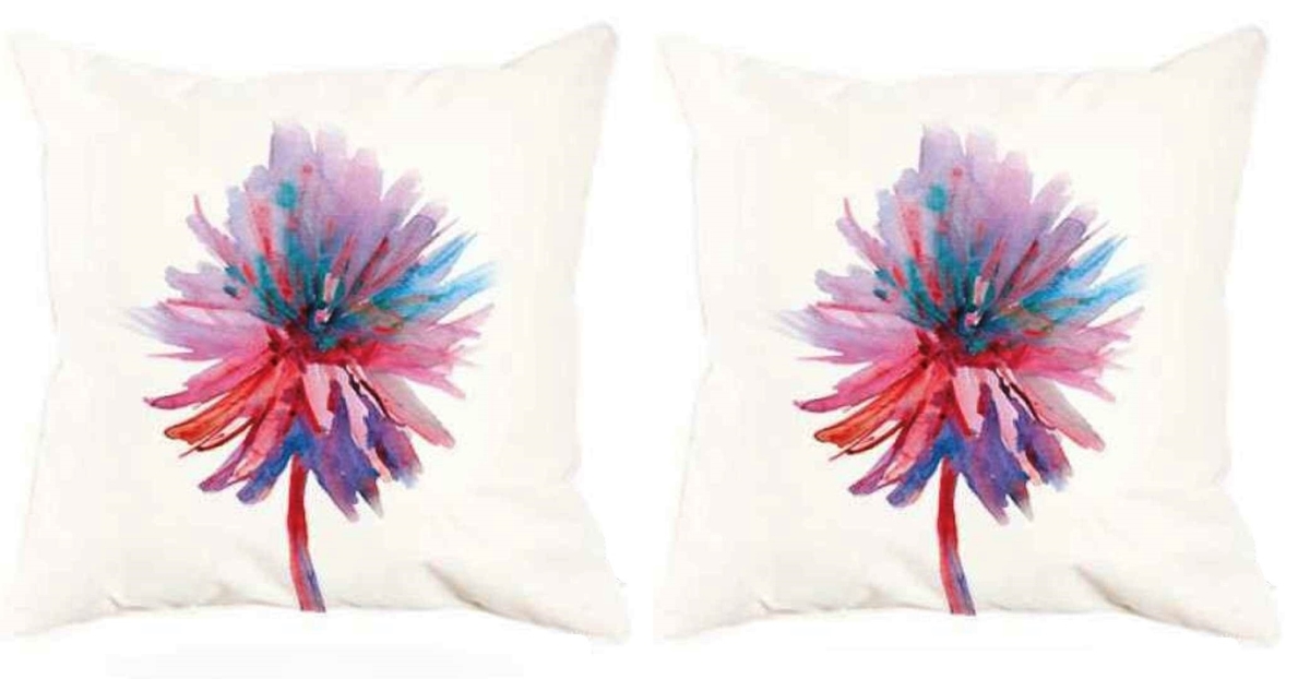 RH-409-C S/2 RH-409-C S/2 18 X 18 inch. Square Indoor & Outdoor Throw Pillow Cover, Double sided. Set of Two.