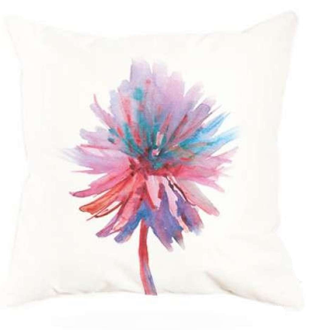 RH-409 RH-409 S/2 Square Indoor & Outdoor Throw Pillow with insert, Double sided. Set of Two.