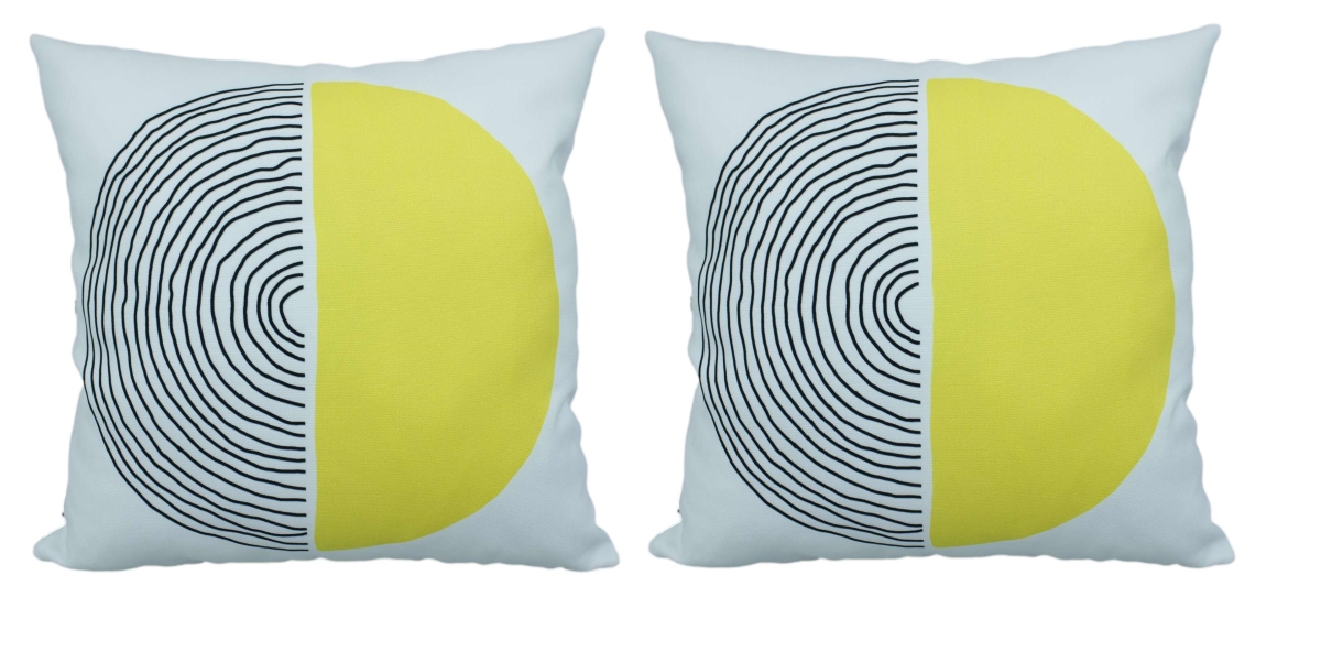 RH-2250-C S/2 RH-2250-C S/2 18 X 18 inch. Square Indoor & Outdoor Throw Pillow Cover, Double sided. Set of Two.