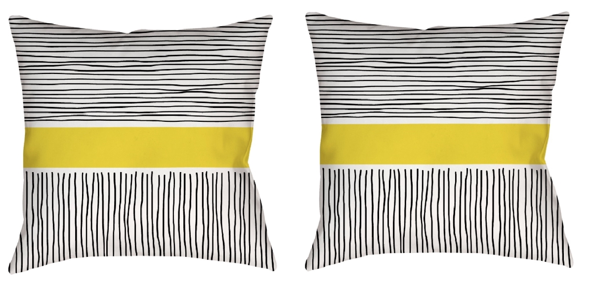 RH-2253 S/2 RH-253 S/2 Square Indoor & Outdoor Throw Pillow with insert, Double sided. Set of Two.