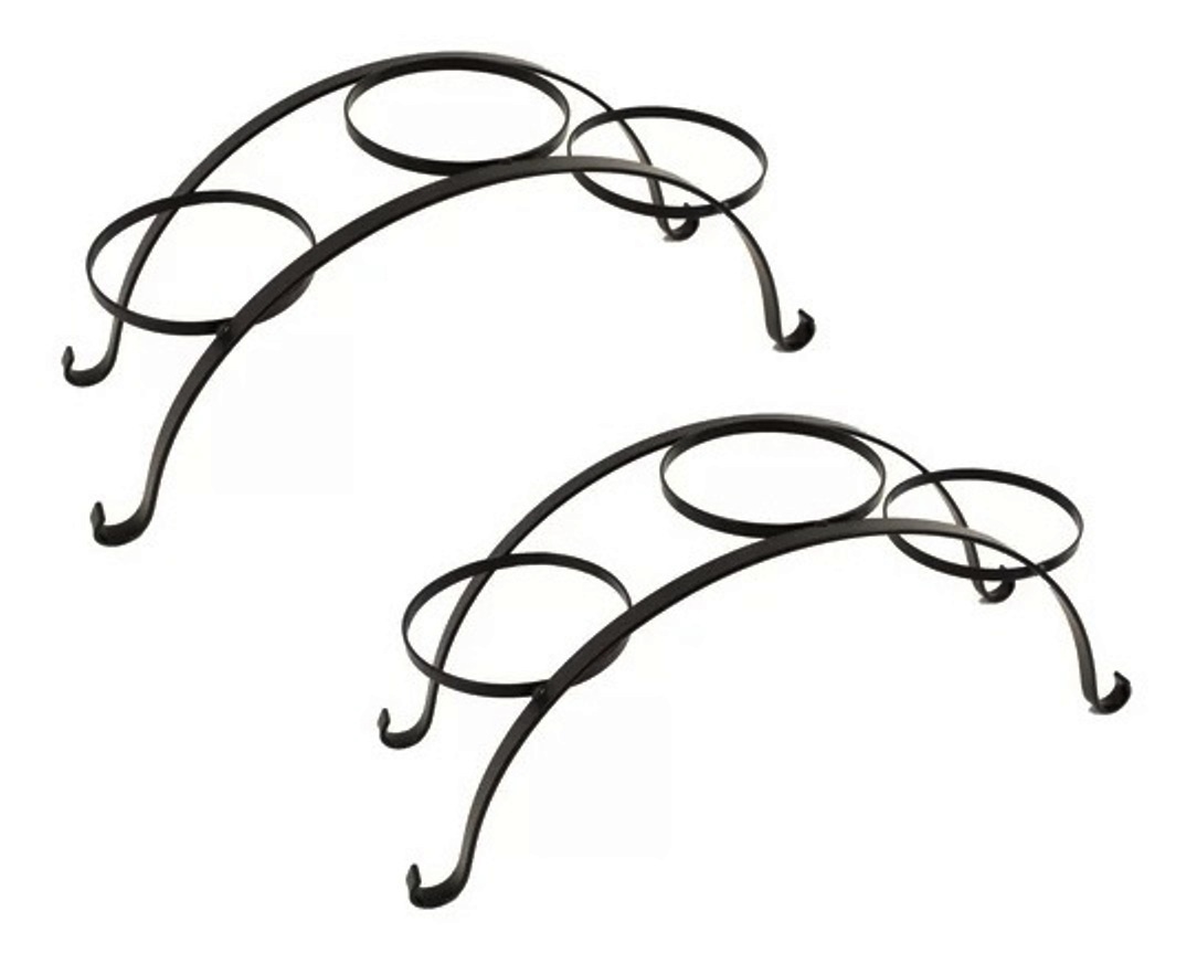 7135-3-S S/2 7135-3-S S/2  Wrought Iron Raised Planter Stand, Set of Two.