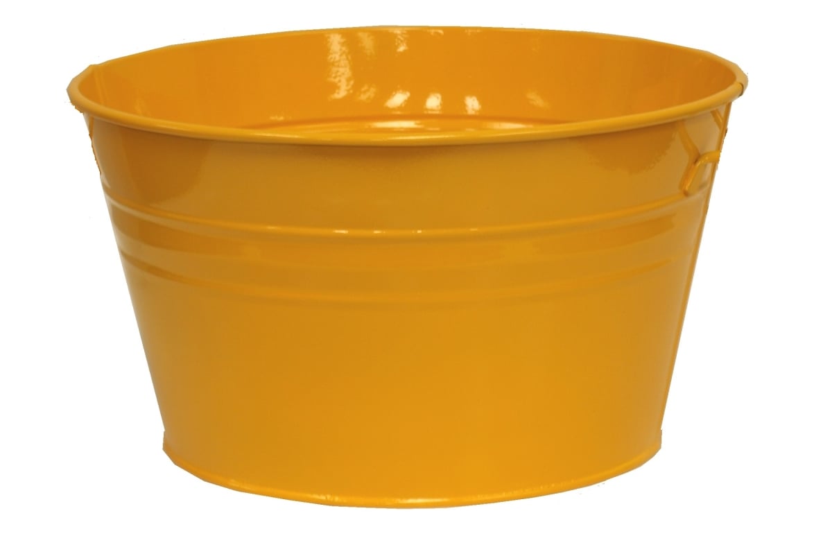 6086E SAFF Enameled Galvanized Steel Planter / Beverage Tub