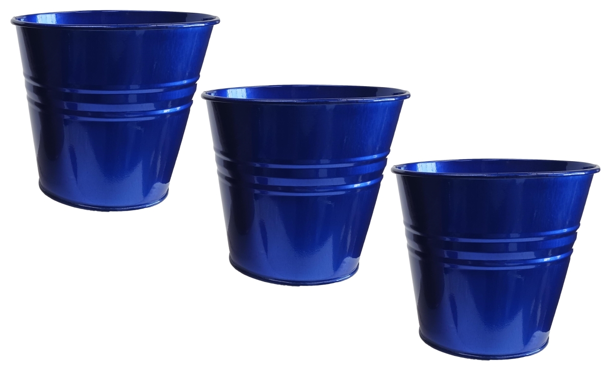 8136E GB S/3 Enameled Galvanized Steel Planter for 6.5' Plants. Set of three