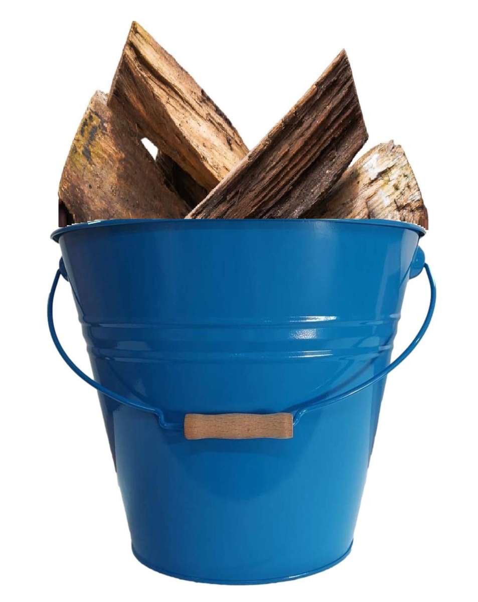5202EB-WD Enameled Steel Log Pail. 12'D  x  11.5'H