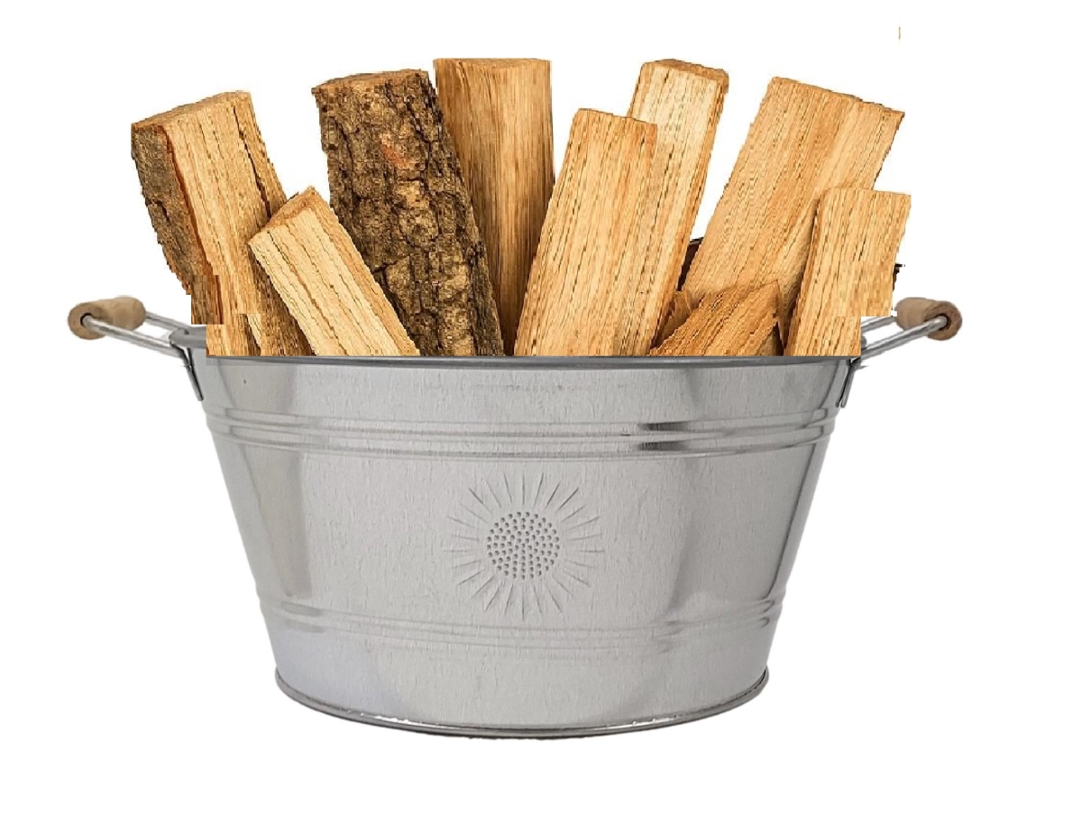 6083SUN-WD Firewood Storage Bin with Handles