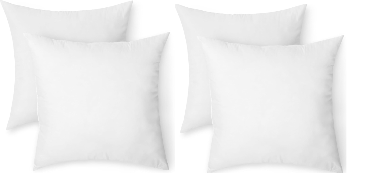 RH-1001-PLWINS S/4 Throw Pillows Inserts Vacuum Compressed Pillow Form Set of Four