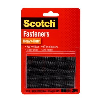 Picture of 3M RFD7091 BLK Scotch Extreme Fasteners&#44; Black - Pack of 4