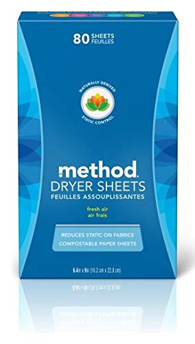 Picture of Method 01920 AIR Fresh Air Dryer Sheets&#44; 80 Count - Pack of 6