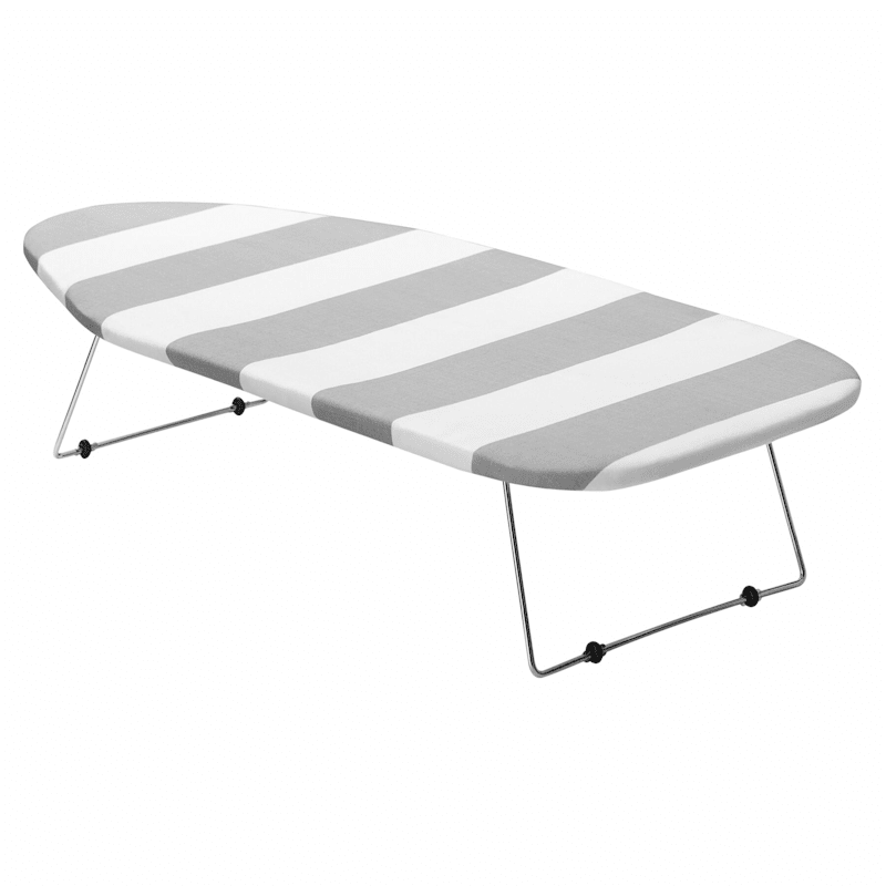 Picture of Whitmr 6152-5290STRP Gray & White Tabletop Ironing Board with Hooks
