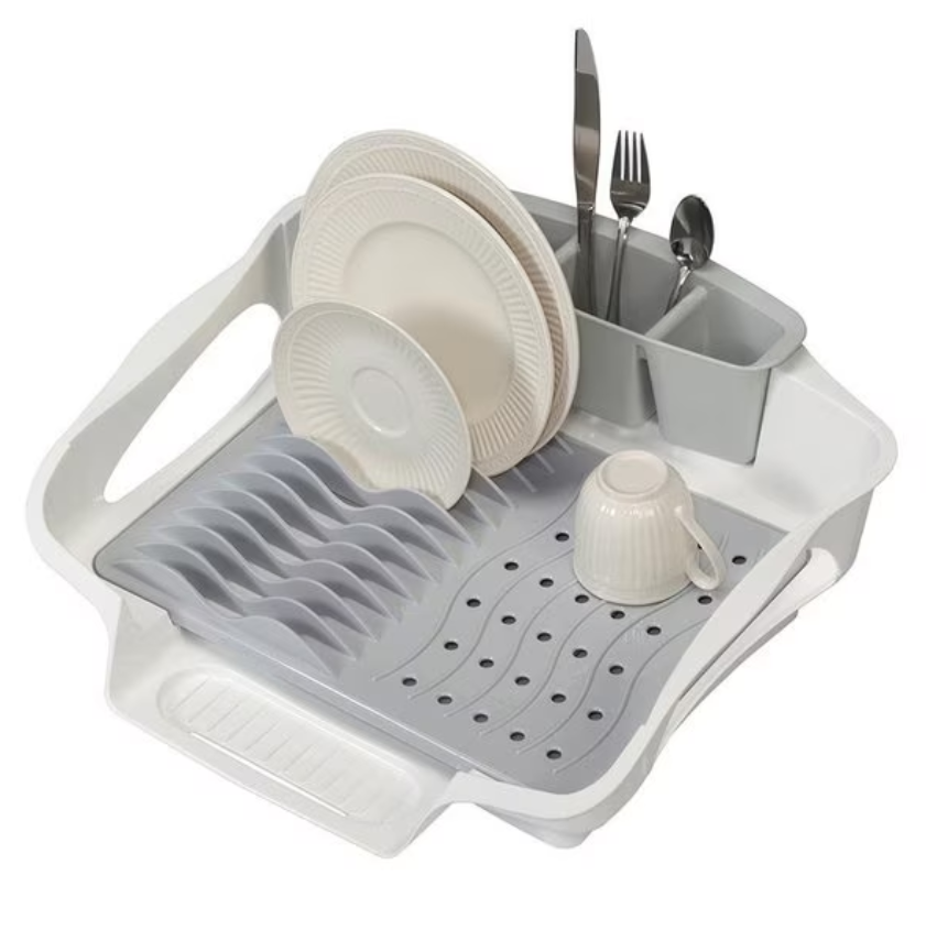 Picture of Creatv SLV-DISRCKWHT White & Gray Dish Rack Sleeve