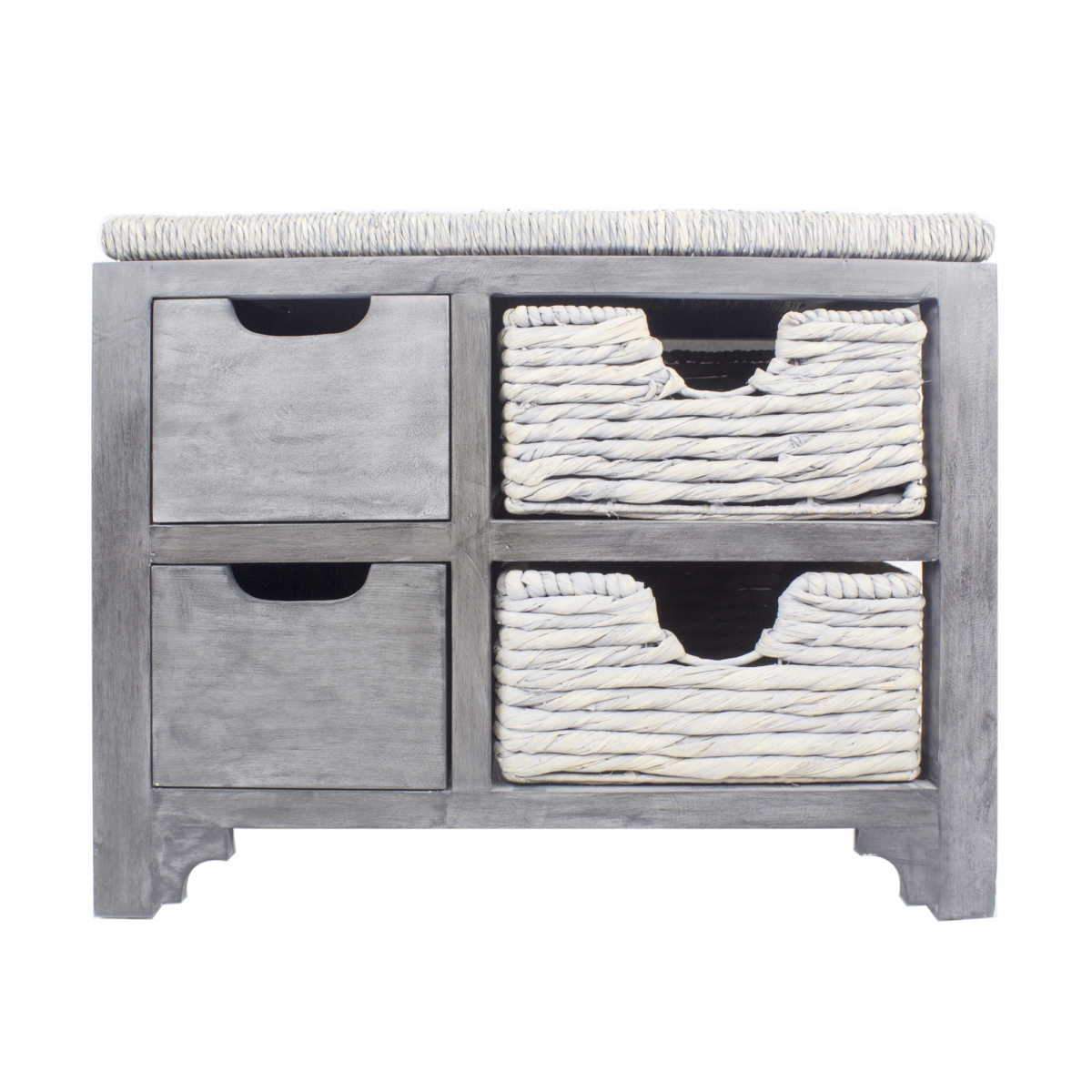 At Home Usa Athbenbk Athens Storage Bench Black