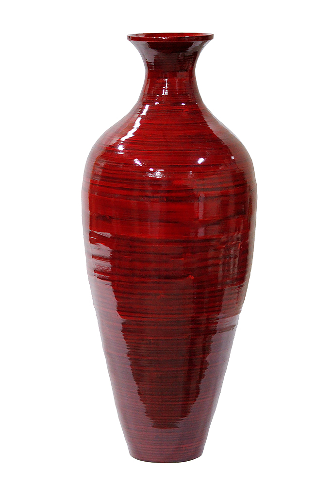 Heather Ann Creations W33951 Ord Mika 24 In Spun Bamboo Vase