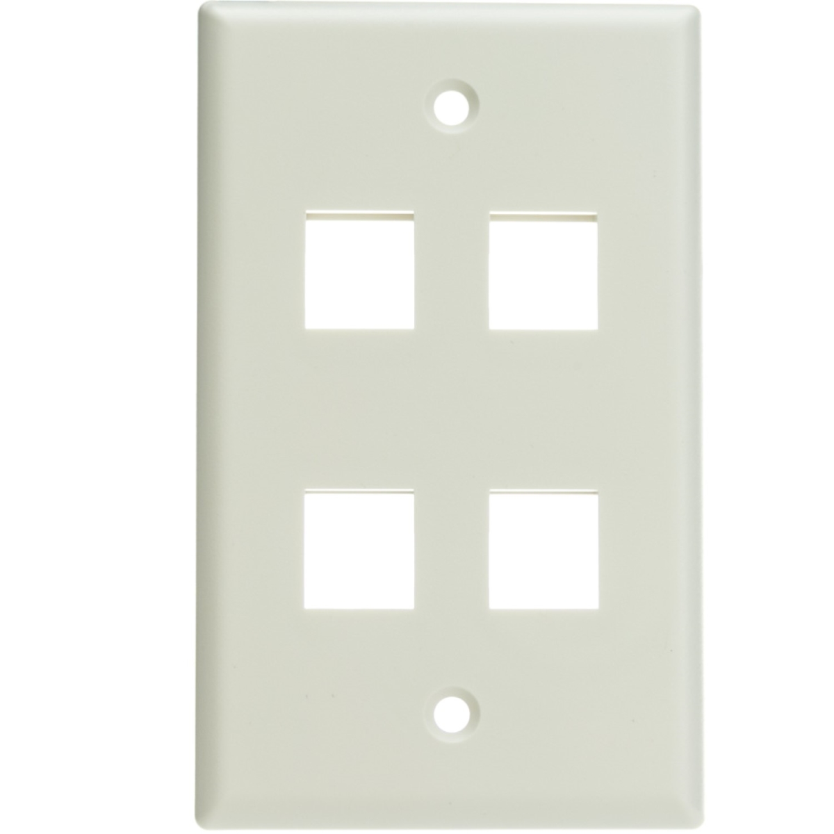 Picture of Digiwave DGA6316W 4 Slot Keystone Wall Plate, White
