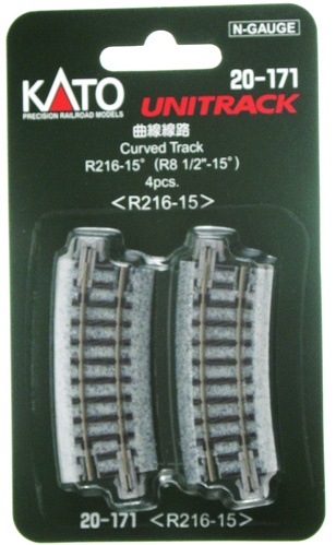 KAT20-171 8 in. Unitrack 15 Degree Radius