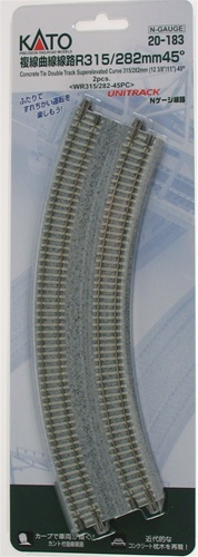 KAT20-183 Unitrack Concrete Tie Double Track Superelevated Curve