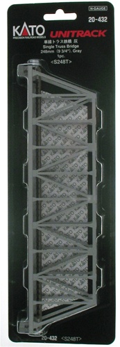 KAT20-432 248 mm Unitrack Truss Bridge, Gray