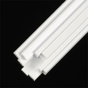 10 Ms-316 0.030 x 0.156 in. Styrene Rectangle Strip