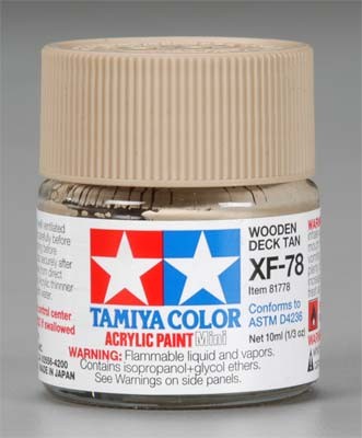 TAM81778  Acrylic XF-78 Mini Wood Deck, Tan