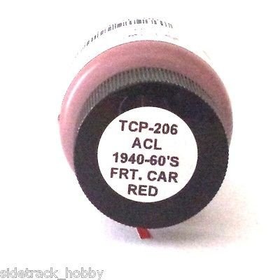 TCP206 Atlanta Coast Line Freight Car Acrylic Paint, Red