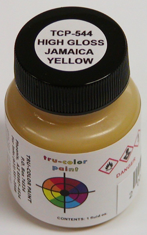 TCP544 1 oz High Gloss Acrylic Paint, Jamaica Yellow