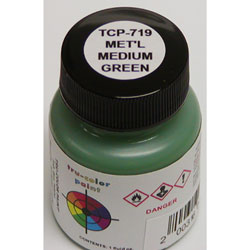 TCP719 1 oz Metallic Medium Paint Bottle, Green