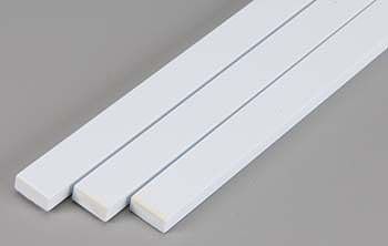 EVG403 0.188 x 0.500 in. Model Railroad Scratch Building Plastic Styrene Strips