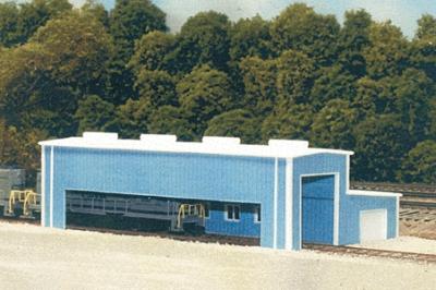 N Scale Atkinson Engine Facility - Blue