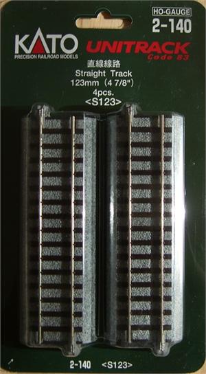 KAT2-140 123 mm Ho Unitrack Straight - Piece of 4