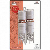 Model Power MDP790 HO Scale Industrial Silos Built Up