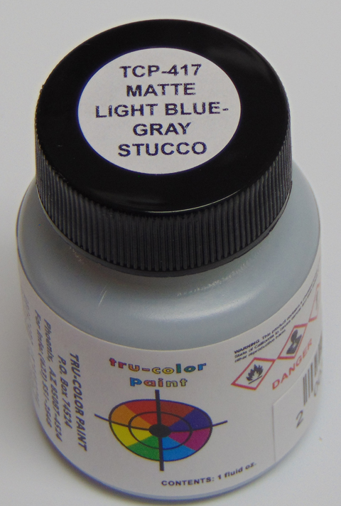 TCP417 Matte Blue-Gray Stucc Paint - 1 oz