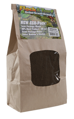 SEX830E 48 oz Flock & Turf Ground Cover ECO Pack Bag, Light Brown