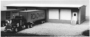 HO Scale Motor Freight Terminal Kit - White & Blue