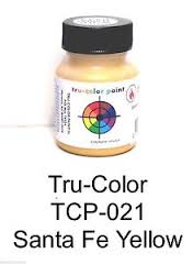 TCP021 1 oz Santa FE Paint Bottle, Yellow