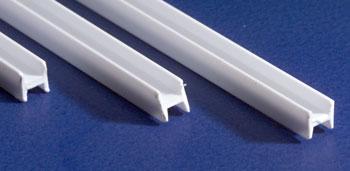EVG281 0.06 in. H - Column Styrene Railroad Scratch Building Supply, White