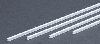 EVG283 0.10 in. Styrene H Column Railroad Scratch Building Supply, White