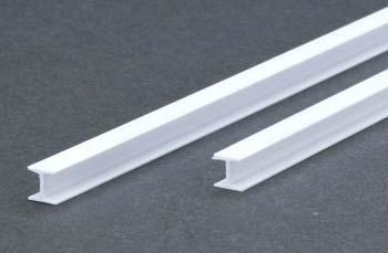 EVG287 0.25 in. - 6.4 mm H Column Styrene Railroad Scratch Building Supply, Opaque White