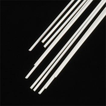 PLS90871 0.2 x 10 in. Hexagon Rod, White - Count 10