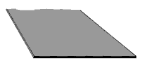 PLS91005 0.06 x 7 x 1 in. ABS Plain Sheet, Gray - Pack of 2
