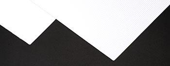 PLS91509 Corrugated Siding Patterned Sheet, White - Pack of 2
