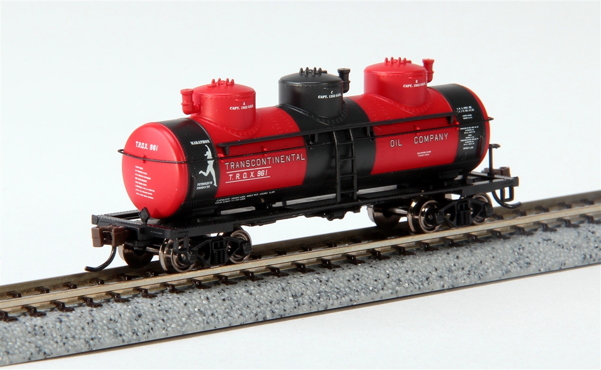 Picture of Bachmann BAC17154 Transcontinental Oil N Scale 3-Dome Tank Car