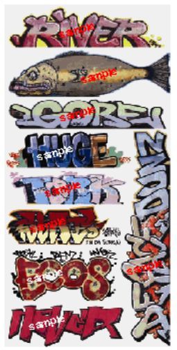 BLR2256 HO Scale Graffiti Decals Mega Set No.7