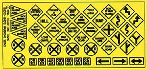 BLR106 HO Scale No.2 Highway Warning Sign